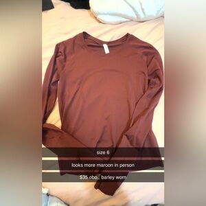 lulu top! barely worn!